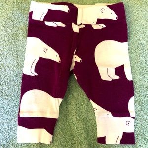 Zebi Baby / Milkbarn organic baby polar bear pants